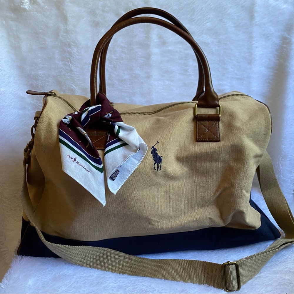 Vintage Ralph Lauren Polo Weekender Duffle Luggage